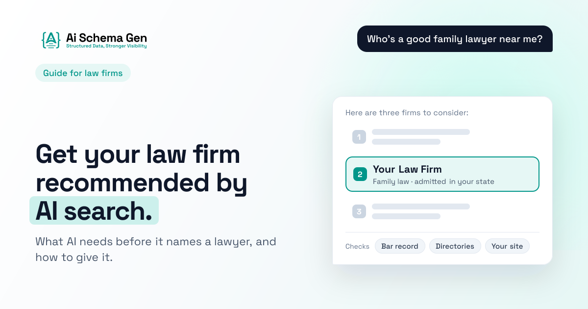 GEO for Law Firms: How to Get Recommended by AI Search