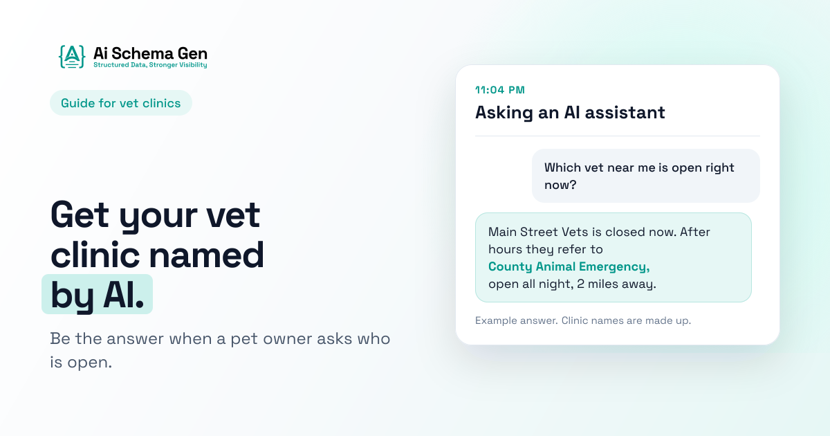 GEO for Veterinarians: Get Your Clinic Named by AI